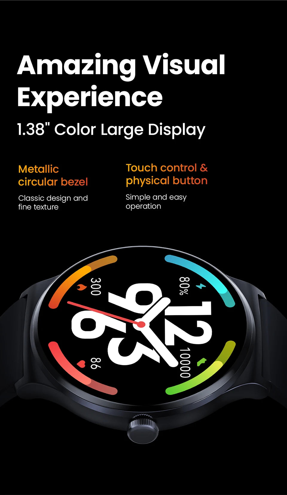 HAYLOU Solar Lite Smartwatch – Bluetooth Calling & Health Tracker