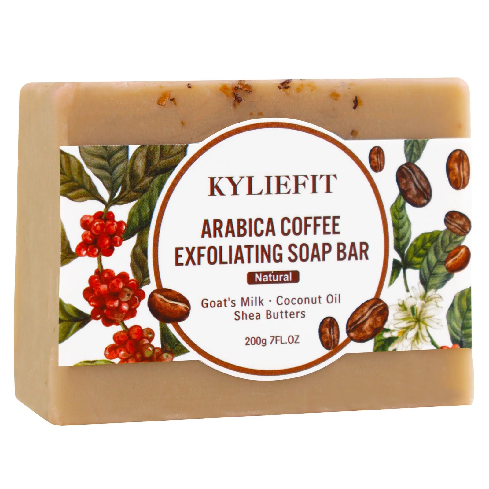 KYLIEFIT Arabica Coffee Exfoliating Soap Bar – Deep Clean & Moisturize