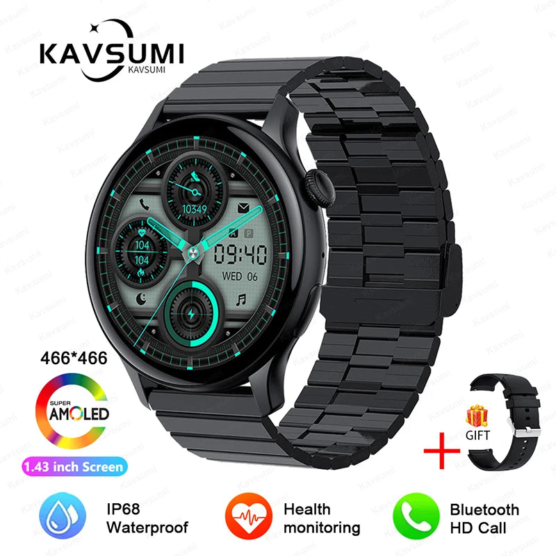 2024 NFC Smartwatch for Women – 466x466 GPS Fitness Tracker