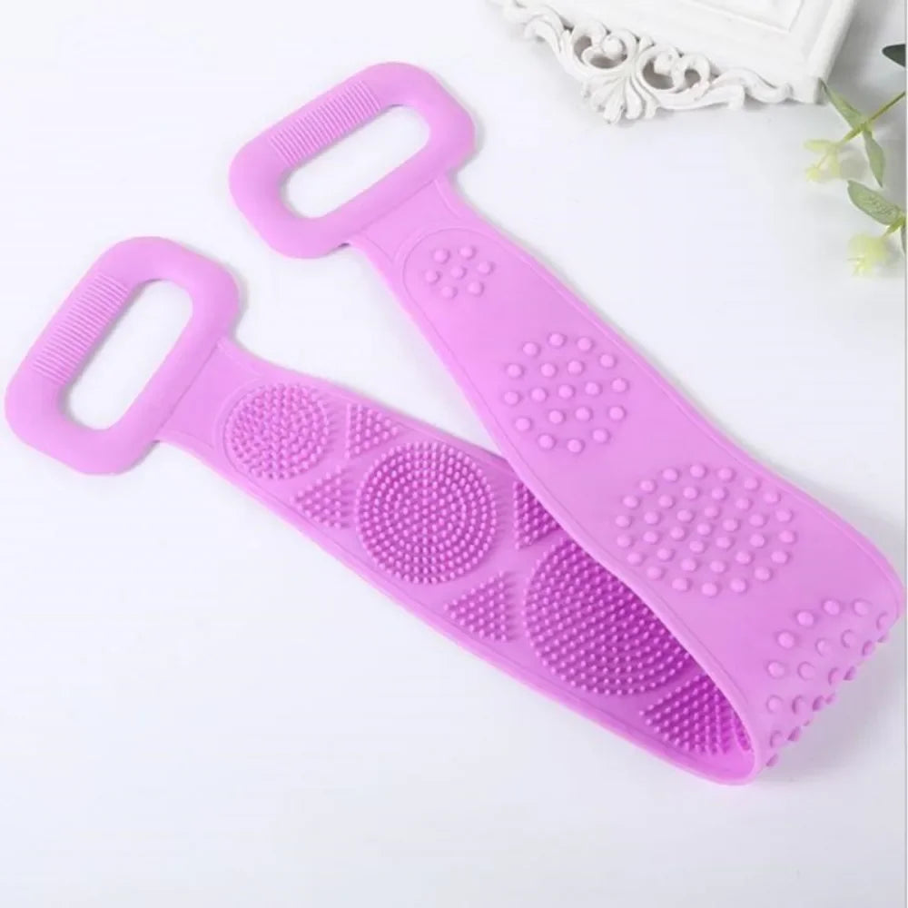 Silicone Body Scrubber – Exfoliating Back Massage Shower Brush