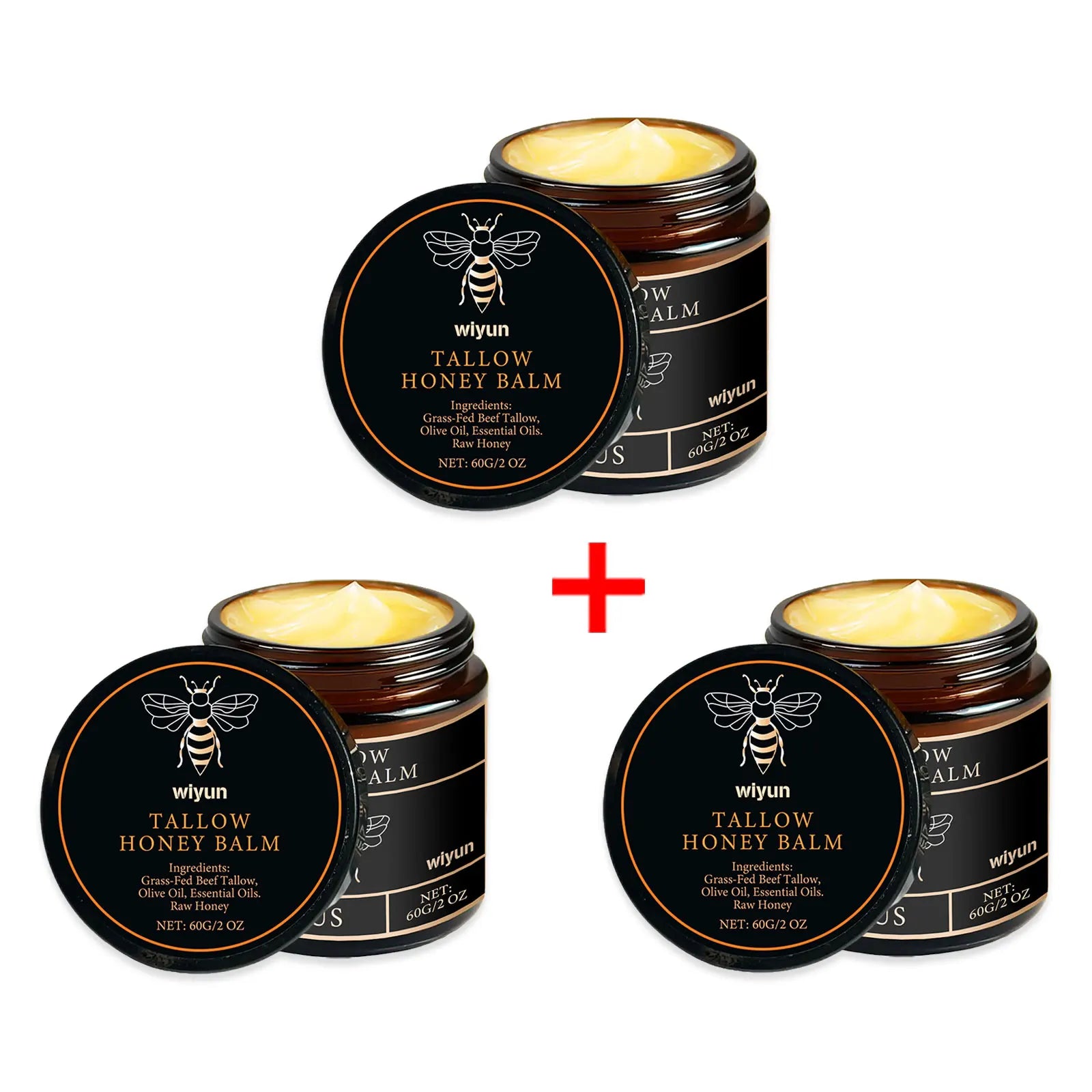 Beef Tallow Honey Moisturizer – Whipped Nourishing Face & Body Cream