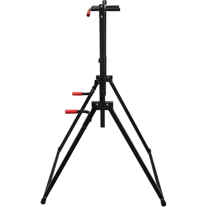 440 LBS Adjustable Free Standing Pull Up & Dip Bar