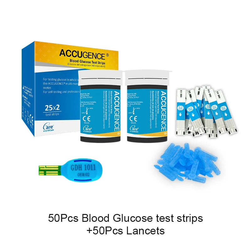 4-in-1 Test Strips for PM800 – Blood Glucose, Ketone, Hemoglobin & Uric Acid