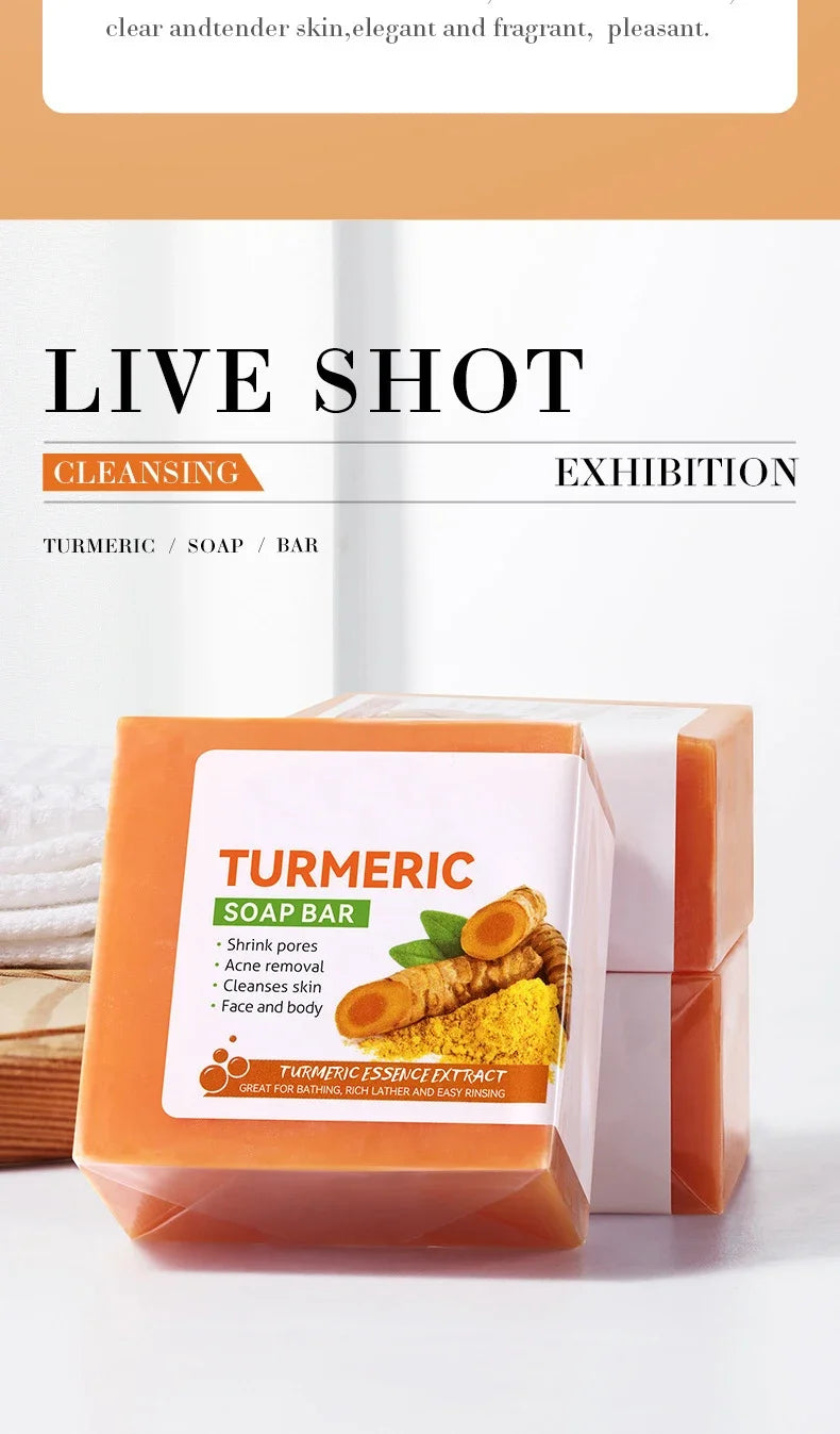 Handmade Turmeric Soap – Brightening Body & Face Cleanser
