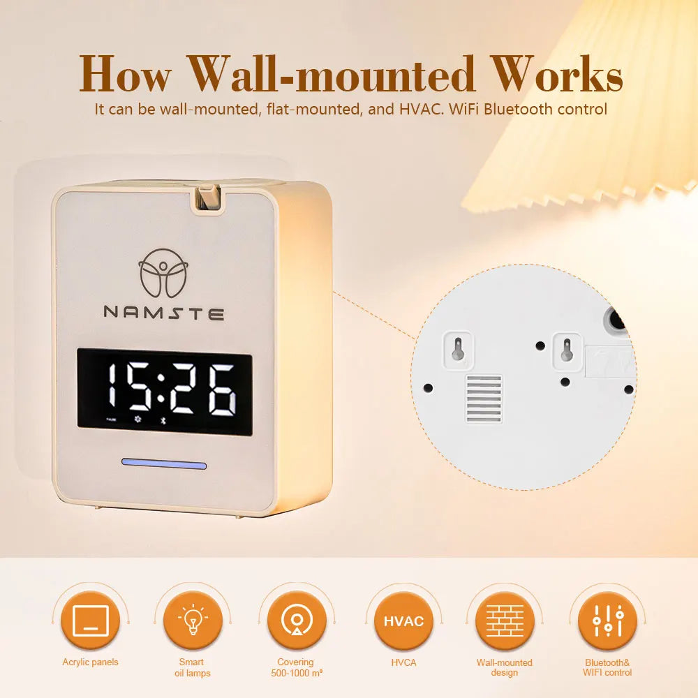 Namste Smart WiFi Bluetooth Diffuser – 300ml Aromatherapy Air Purifier