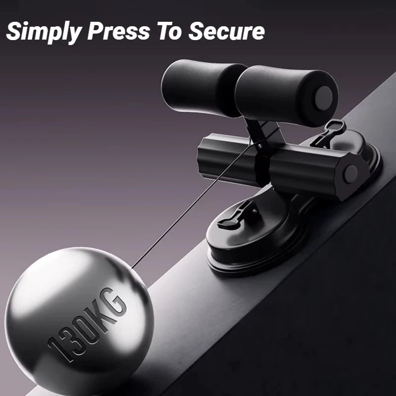 Adjustable Sit-Up Bar with Suction Cups – Ankle Support for Home Workouts