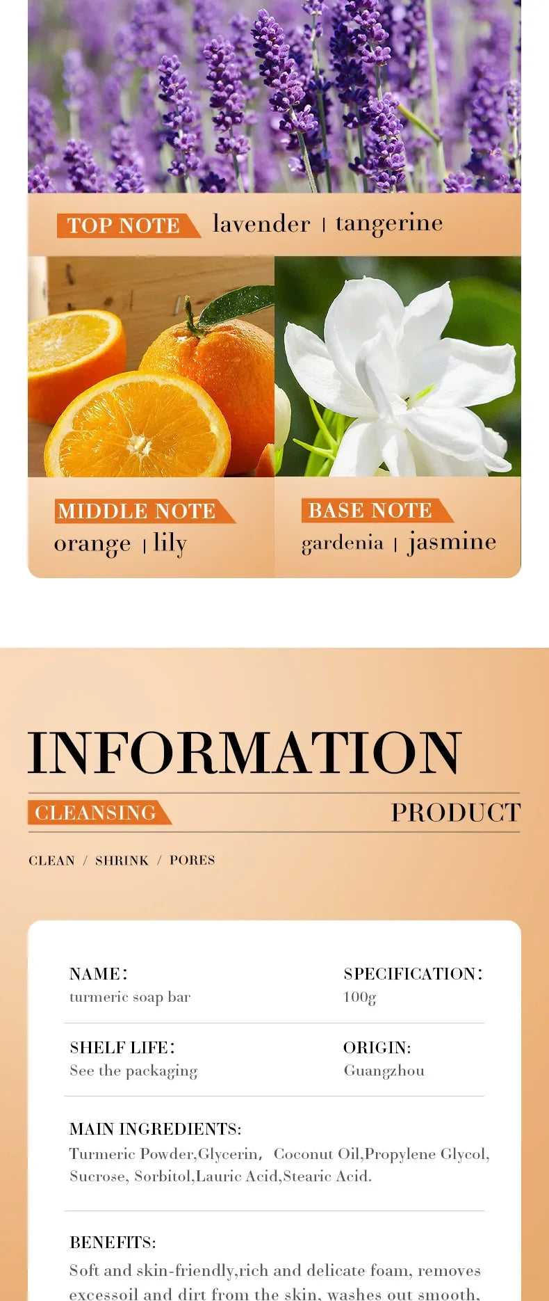 Handmade Turmeric Soap – Brightening Body & Face Cleanser