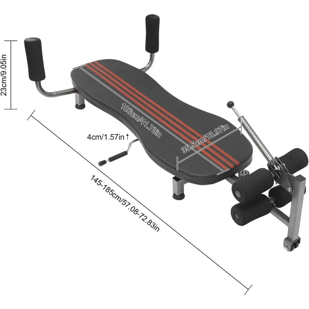 Back Stretch Decompression Bench – Inversion & Massage Fitness Machine