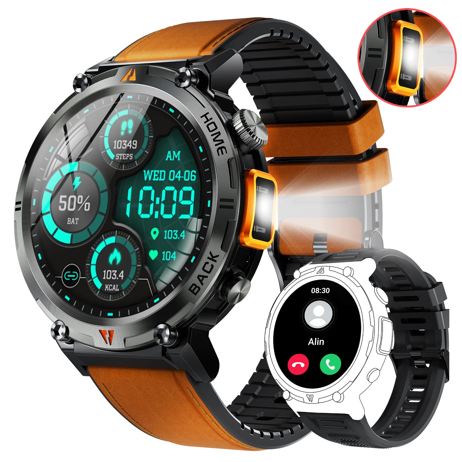 EIGIIS KE3 Smartwatch – Bluetooth Call & Health Monitor (2024 Model)