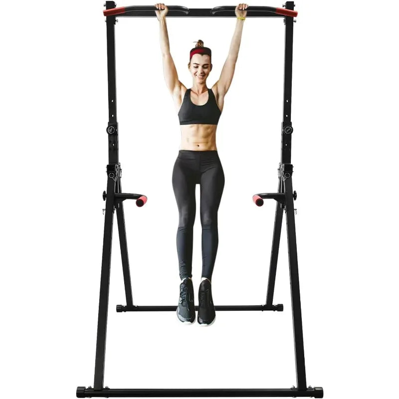 440 LBS Adjustable Free Standing Pull Up & Dip Bar